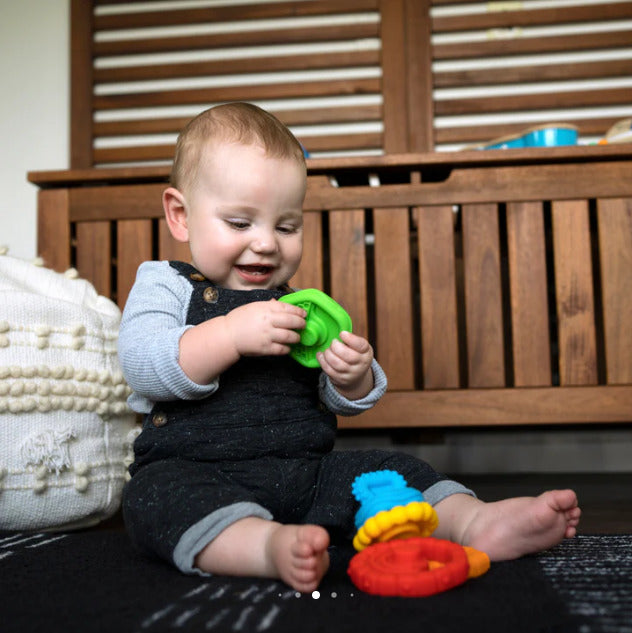 Baby Einstein: Stack & Teethe Multi-Textured Teether Toy