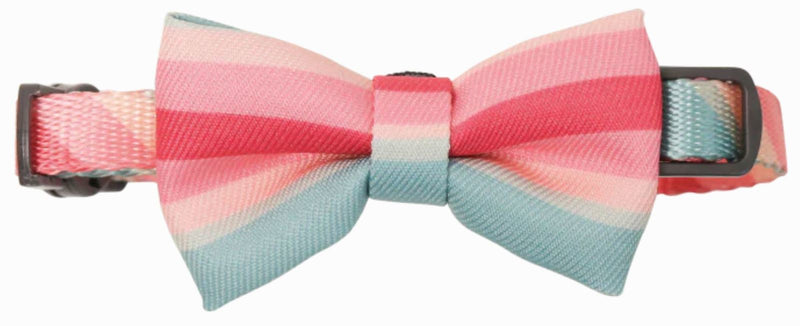 Pidan Cat Bow Tie Collar - Pink/Light Blue