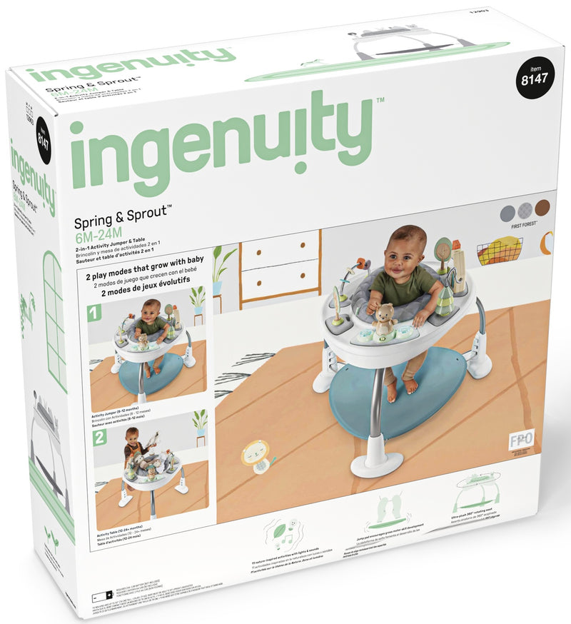Ingenuity: Spring & Sprout 2 in 1 Activity Jumper & Table