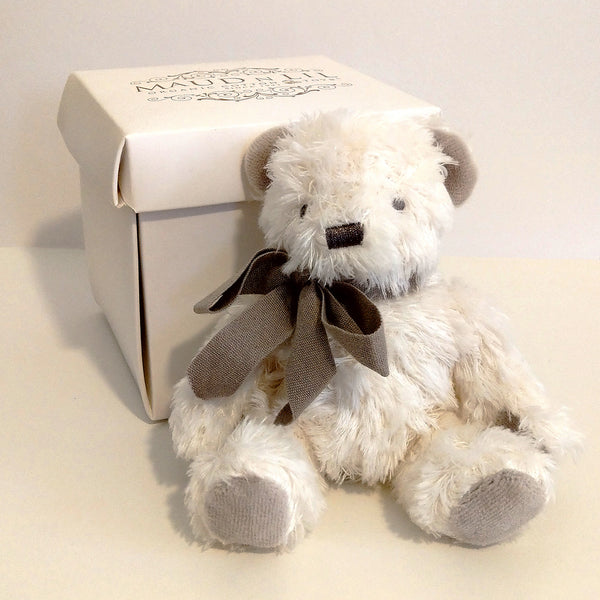 Maud n Lil: Mini Cubby the Teddy Bear - White (Gift Boxed)