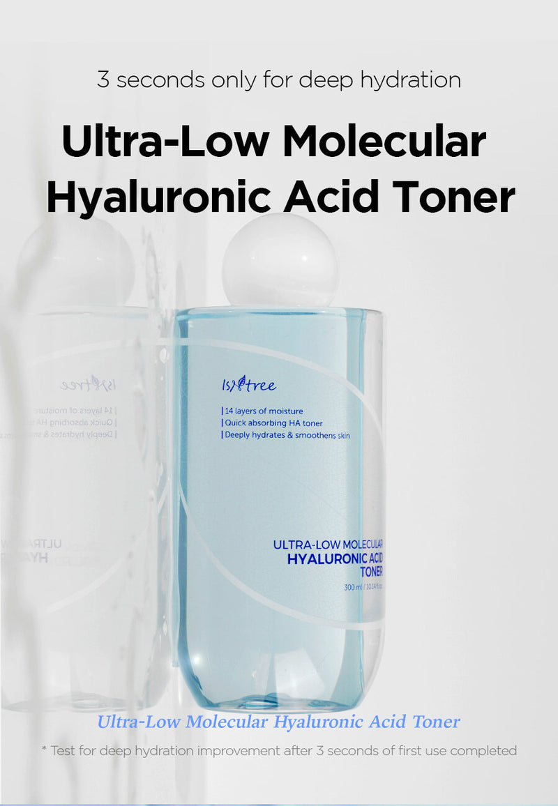 Isntree: Ultra-Low Molecular Hyaluronic Acid Toner