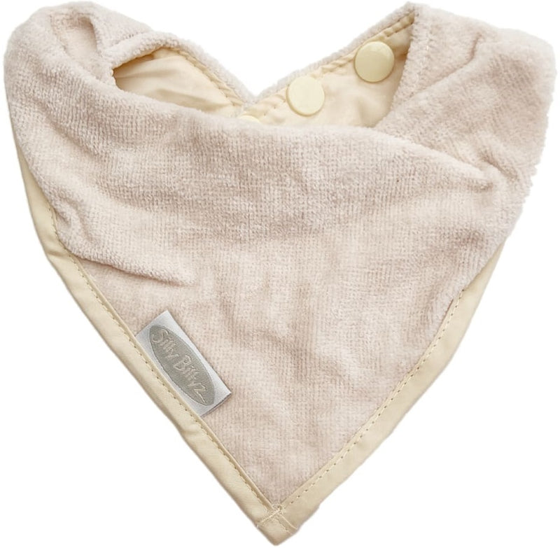 Silly Billyz: Towel Bandana Bib - White Sand