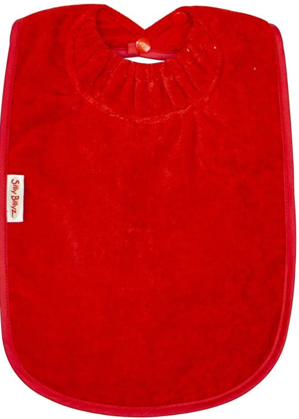 Silly Billyz: Towel XL Bib - Red