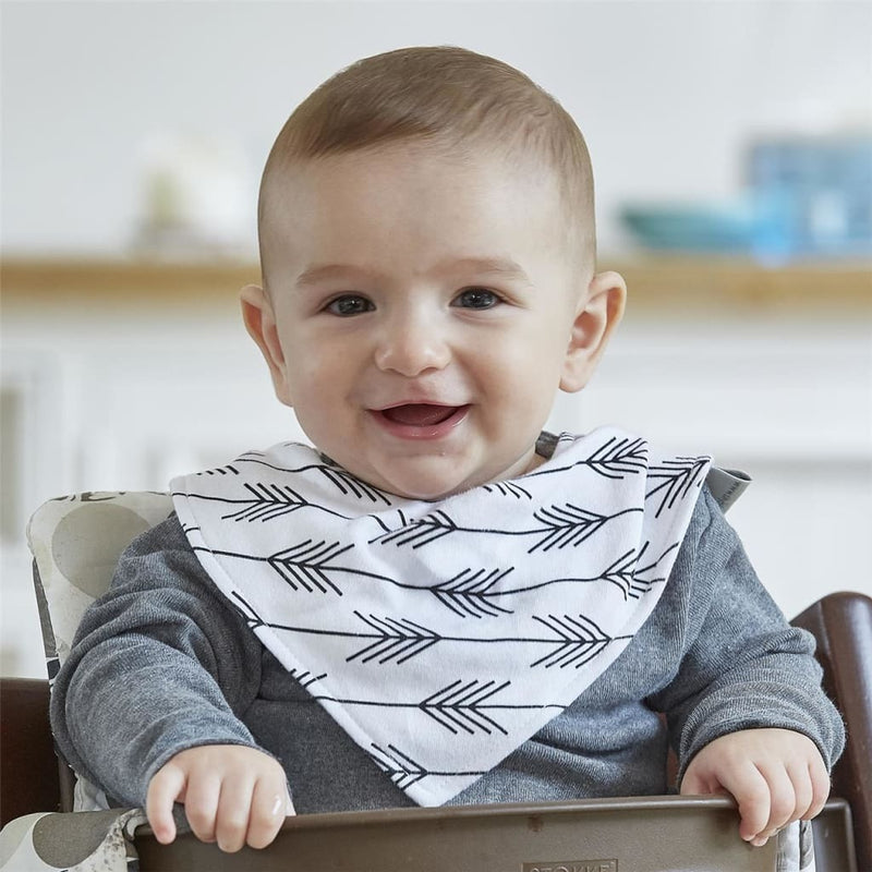 Silly Billyz: Jersey Bandana Bib - Grey Stars