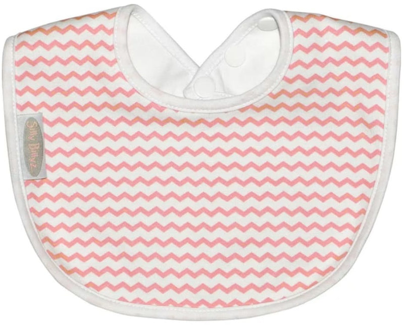 Silly Billyz: Jersey Biblet - Pink Chevron