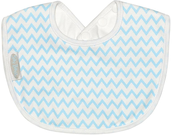 Silly Billyz: Jersey Biblet - Blue Chevron