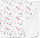 Silly Billyz: Jersey Swaddle Blanket - Feathers