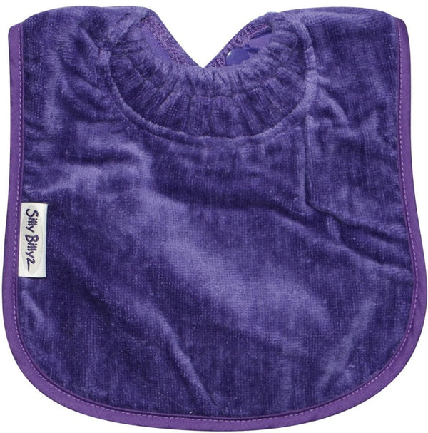 Silly Billyz: Towel Plain Large Bib - Purple
