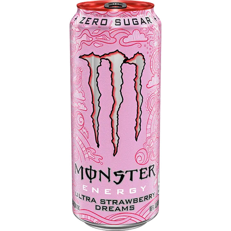 Monster Energy Drink - Zero Ultra Strawberry Dreams - 500ml (24 Pack)