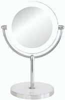Simply Essential: Double Sided Vanity Mirror With Led (10X / 0X Magnification)