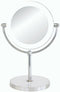Simply Essential: Double Sided Vanity Mirror With Led (10X / 0X Magnification)