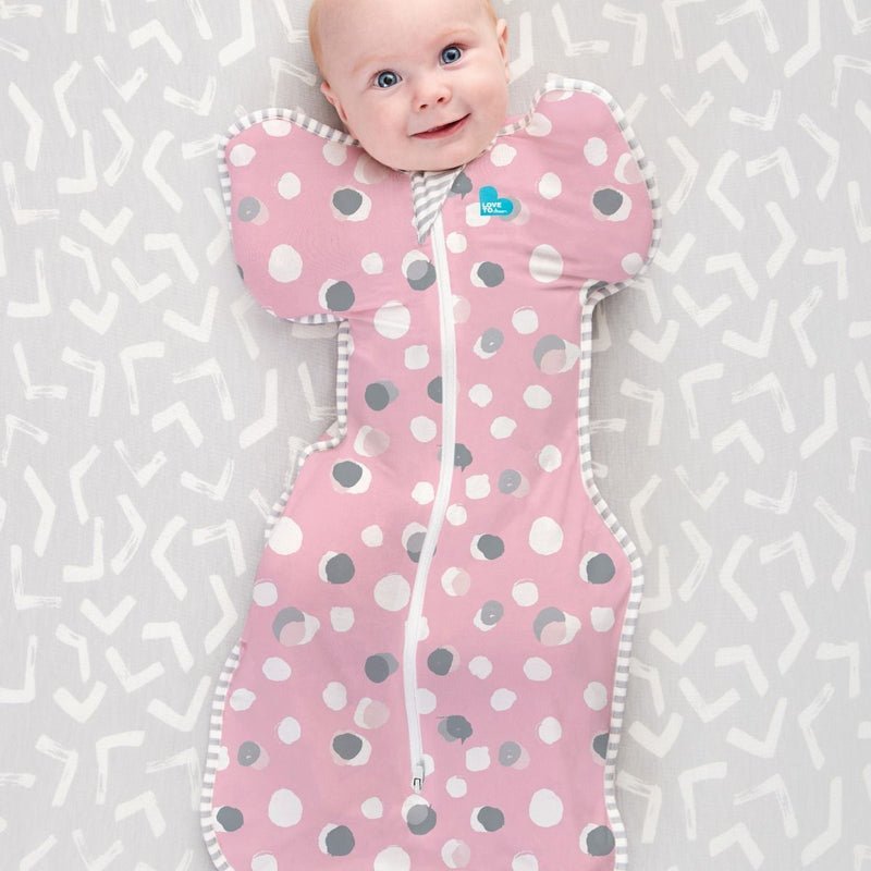 Love to Dream: Swaddle UP Original 1.0 TOG - Polka Dot Pink (Newborn) (Suitable for 2.2-3.8kg)