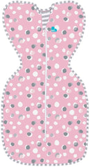 Love to Dream: Swaddle UP Original 1.0 TOG - Polka Dot Pink (Newborn) (Suitable for 2.2-3.8kg)