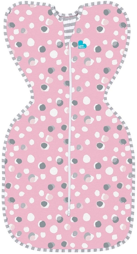 Love to Dream: Swaddle UP Original 1.0 TOG - Polka Dot Pink (Newborn) (Suitable for 2.2-3.8kg)