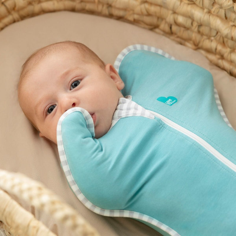 Love to Dream: Swaddle Up Ecovero 1.0 TOG - Marine (Small) (Suitable for 3.5-6kg)