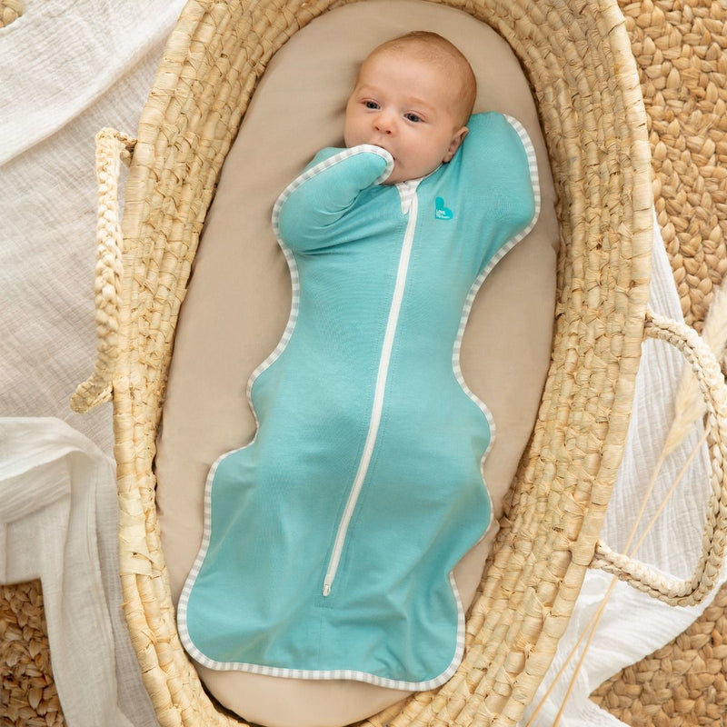 Love to Dream: Swaddle Up Ecovero 1.0 TOG - Marine (Medium) (Suitable for 6-8.5kg)