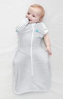 Love to Dream: Swaddle Up Transition Bag Bamboo 1.0 TOG - Grey Dot (Large) (Suitable for 8.5-11kg)