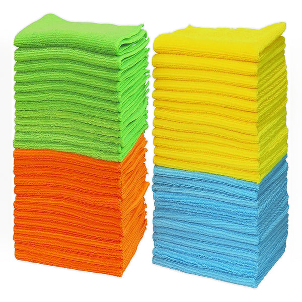 CLEANFOK Microfiber Cleaning Cloth - Pack of 50