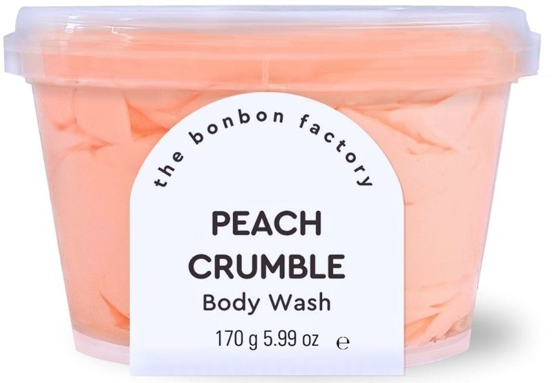 The Bonbon Factory: Body Wash & Scrub - Peach Crumble (170g)