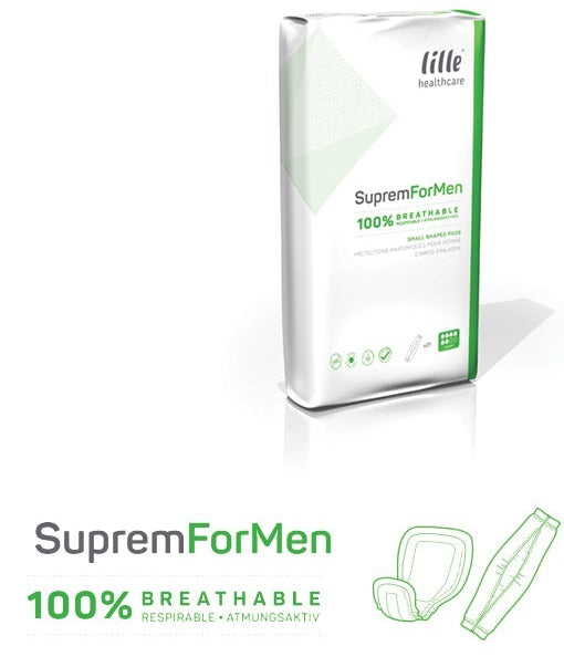 Lille: Suprem Pants Extra Absorbent Pads for Men - Small Shaped (Pack of 14)