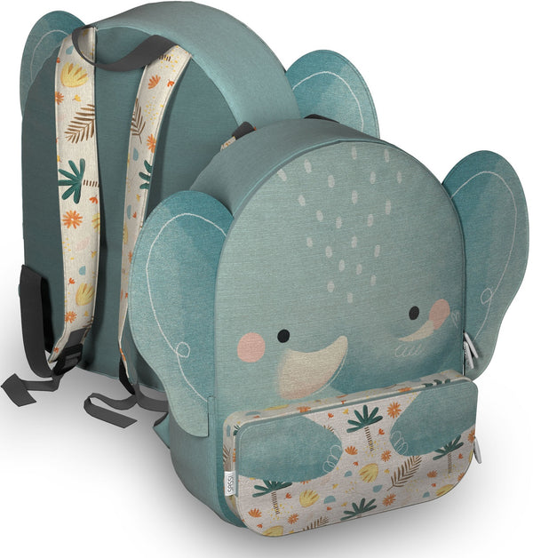 Sassi: A4 Junior Recycled Backpack - Chewy the Elephant