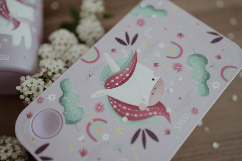 Sassi: Recycled Lunch Box - Sparkly the Unicorn