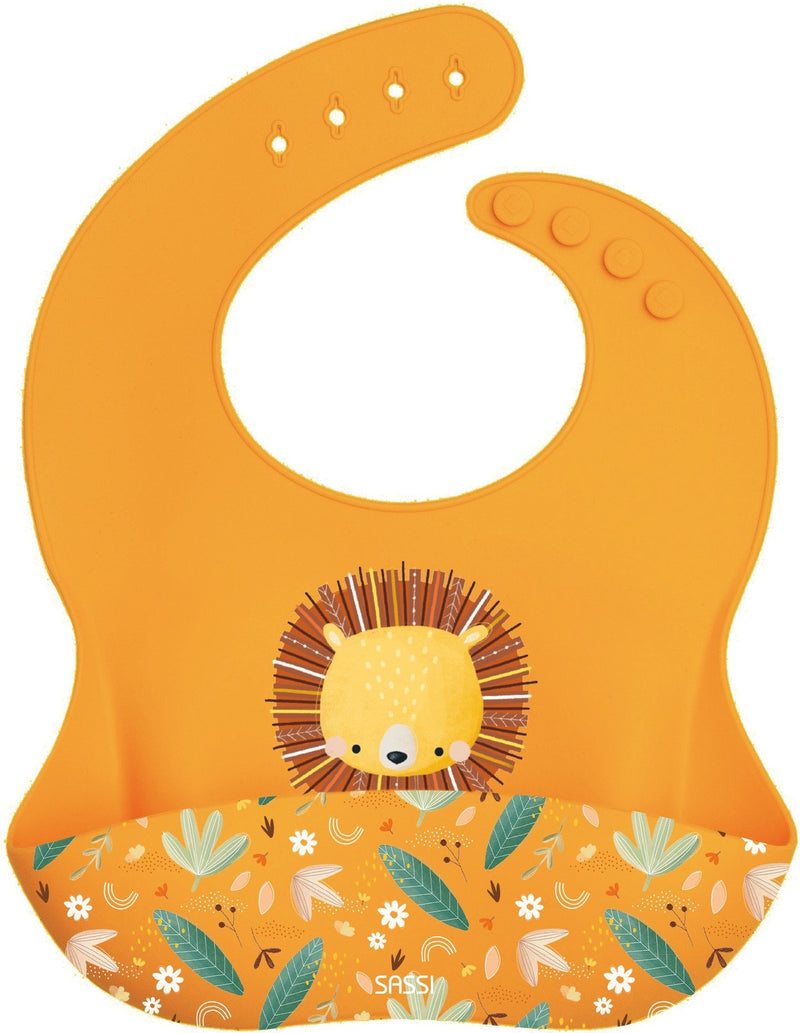 Sassi: Silicone Bib - Chompy the Lion