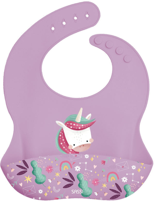 Sassi: Silicone Bib - Sparkly the Unicorn