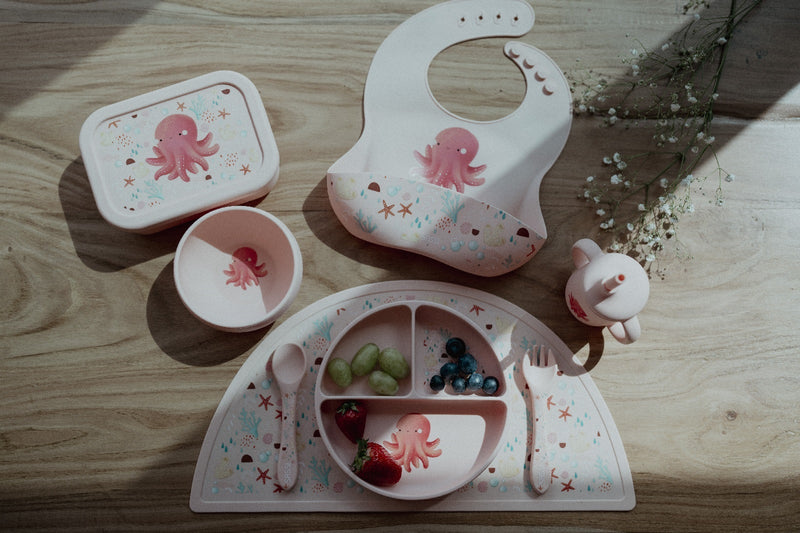 Sassi: Silicone Meal Bowl Set - Slurpy the Octopus