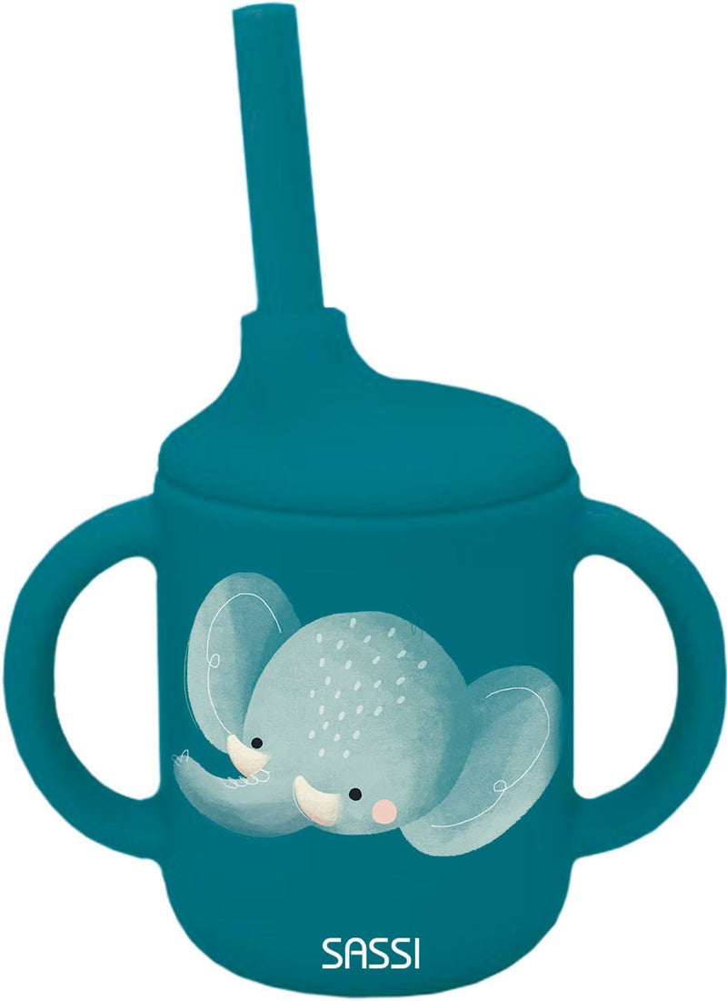 Sassi: Silicone Sippy Cup - Chewy the Elephant