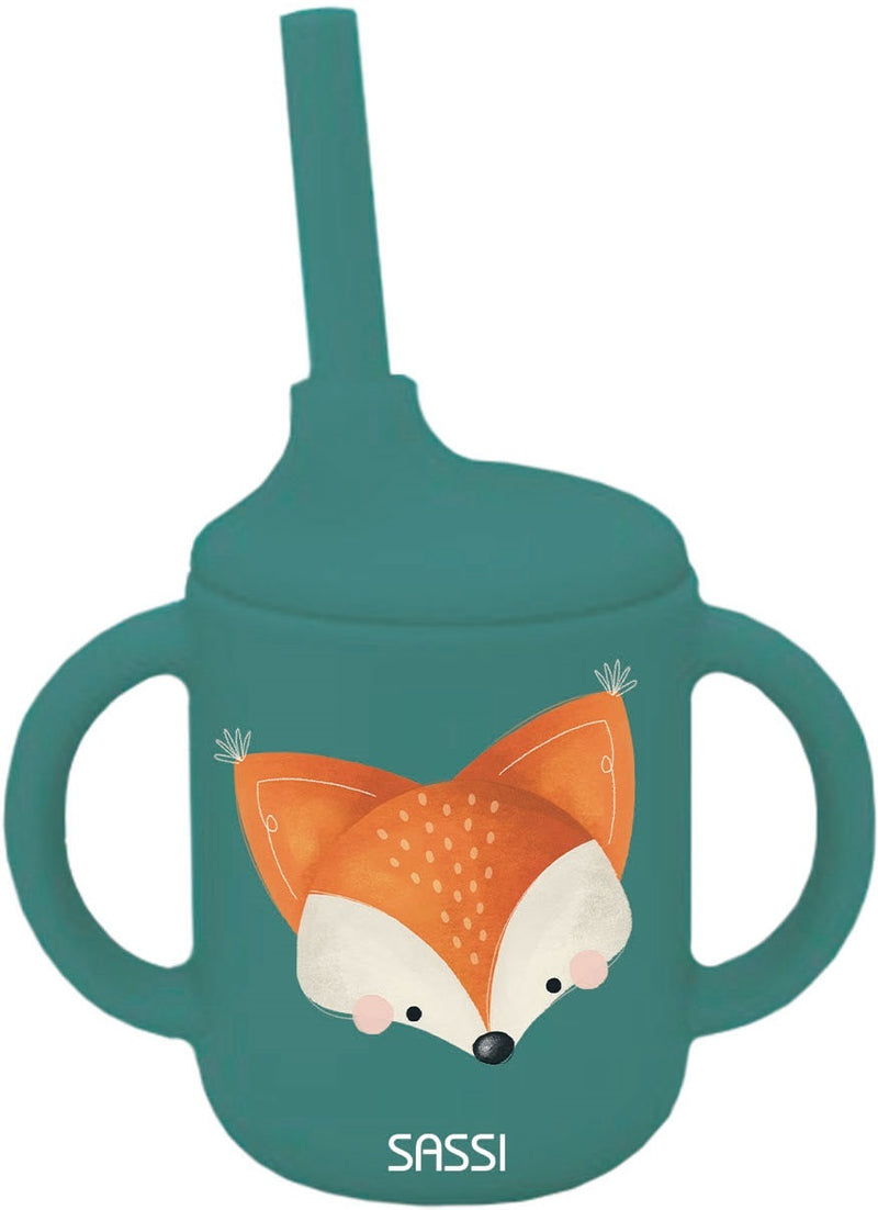 Sassi: Silicone Sippy Cup Set - Crunchy the Fox