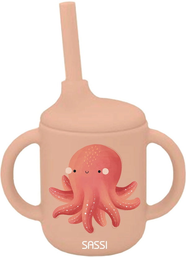 Sassi: Silicone Sippy Cup Set - Slurpy the Octopus