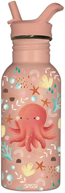 Sassi: Stainless Steel Drink Bottle - Slurpy the Octopus (500ml)