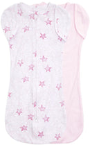 Aden + Anais: Wrap Swaddle Set - Pink Twinkling Stars (Small/2 Pack) (0-3 Months)