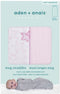 Aden + Anais: Wrap Swaddle Set - Pink Twinkling Stars (Small/2 Pack) (0-3 Months)