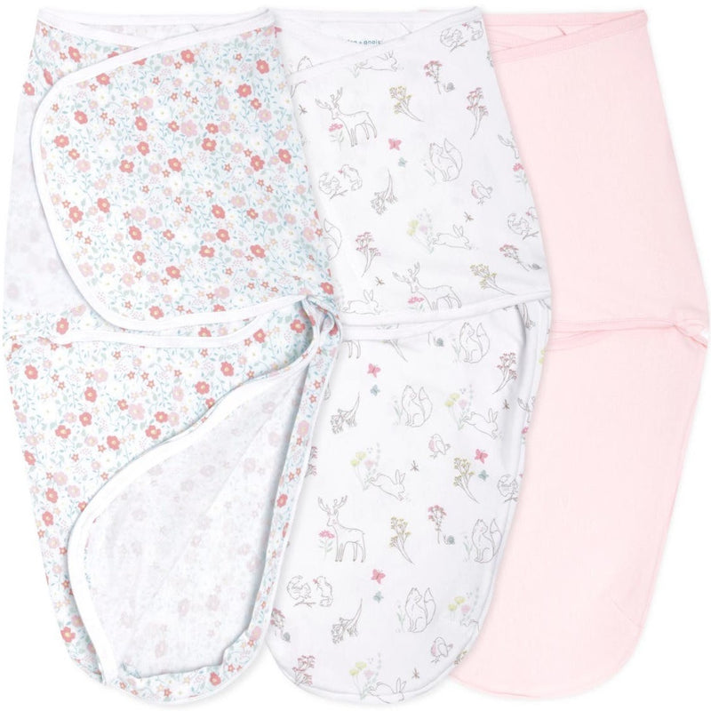 Aden + Anais: Snugg Swaddle Set - Fairy Tale Flowers (Large/3 Pack) (4-6 Months)