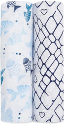 Aden + Anais: Classic Swaddle Set - Gone Fishing (2 Pack)