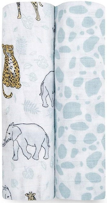 Aden + Anais: Classic Swaddle Set - Jungle (2 Pack)