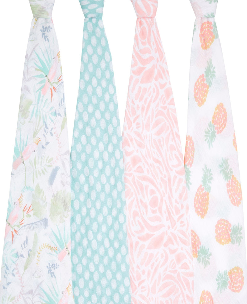 Aden + Anais: Classic Swaddle Set - Tropicalia (4 Pack)