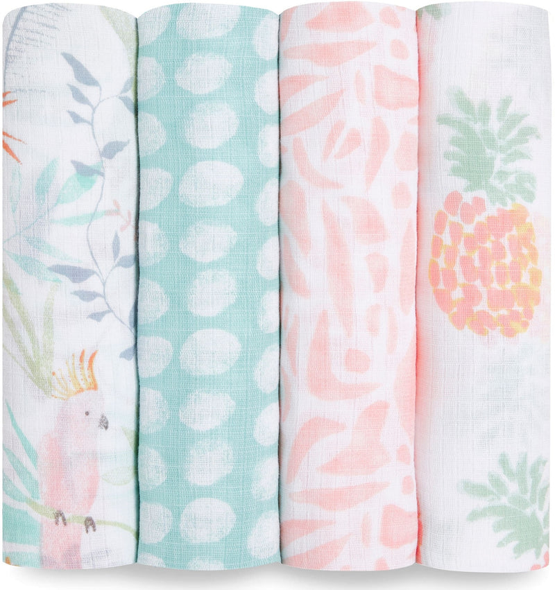 Aden + Anais: Classic Swaddle Set - Tropicalia (4 Pack)