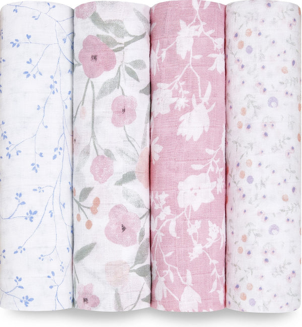 Aden + Anais: Classic Swaddle Set - Ma Fleur (4 Pack)