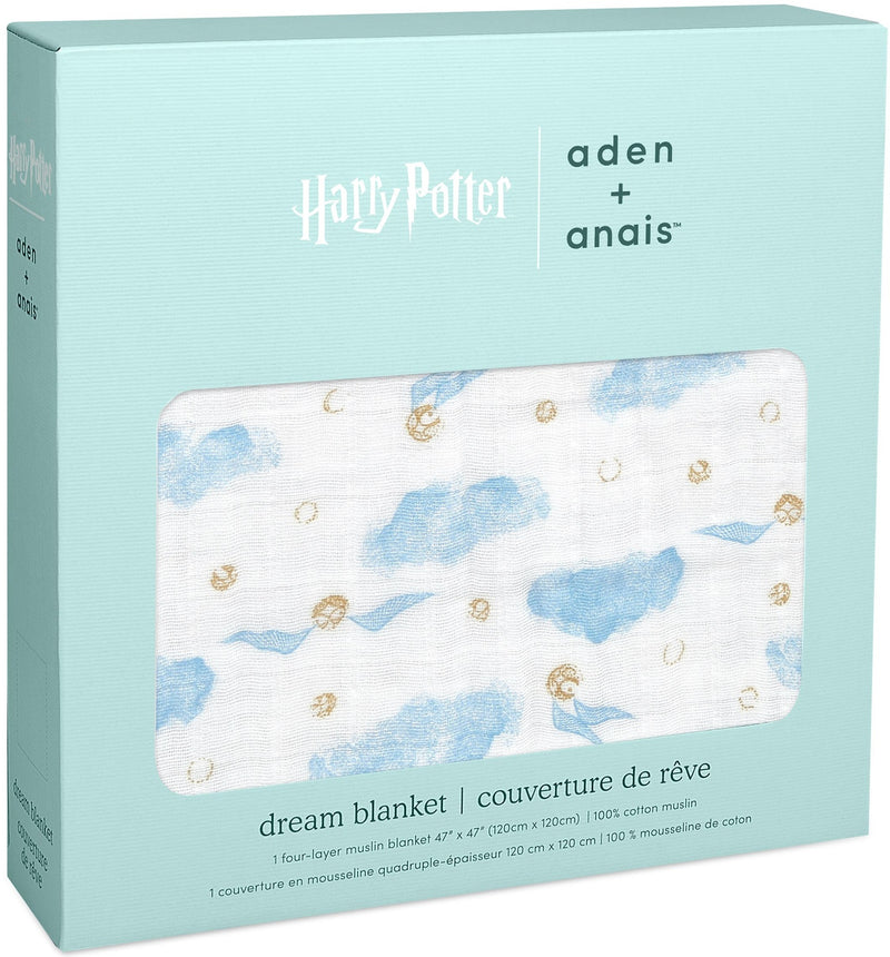 Aden + Anais: Dream Blanket - Harry Potter Foil Snitch