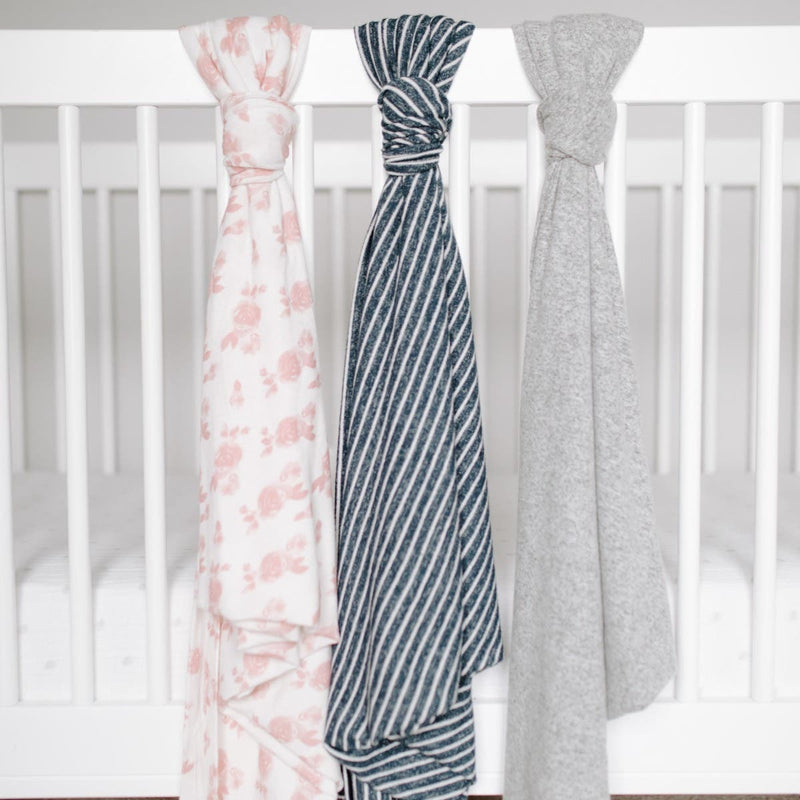 Aden + Anais: Snuggle Knit Blanket - Heather Grey