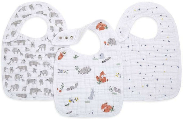 Aden + Anais: Classic Snap Bib Set - Naturally (3 Pack)