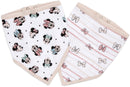 Aden + Anais: Disney Baby Bandana Bib Set - Minnie Rainbows (2 Pack)