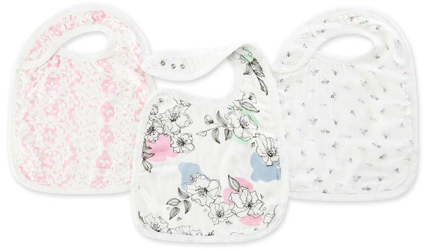 Aden + Anais: Silky Soft Snap Bib Set - Meadowlark (3 Pack)