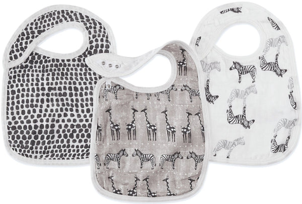 Aden + Anais: Silky Soft Snap Bib Set - Sahara Motif (3 Pack)