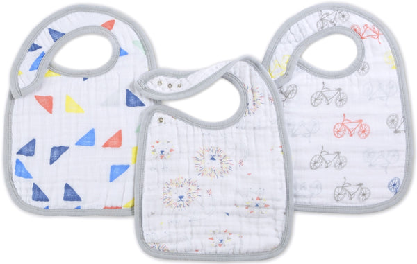 Aden + Anais: Classic Snap Bib Set - Leader of the Pack (3 Pack)