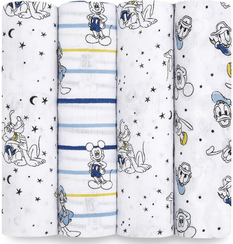 Aden + Anais: Disney Essentials Swaddleplus Set - Mickey Stargazer (4 Pack)