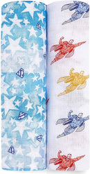 Aden + Anais: DC Comic Swaddle Set - Superman (2 Pack)